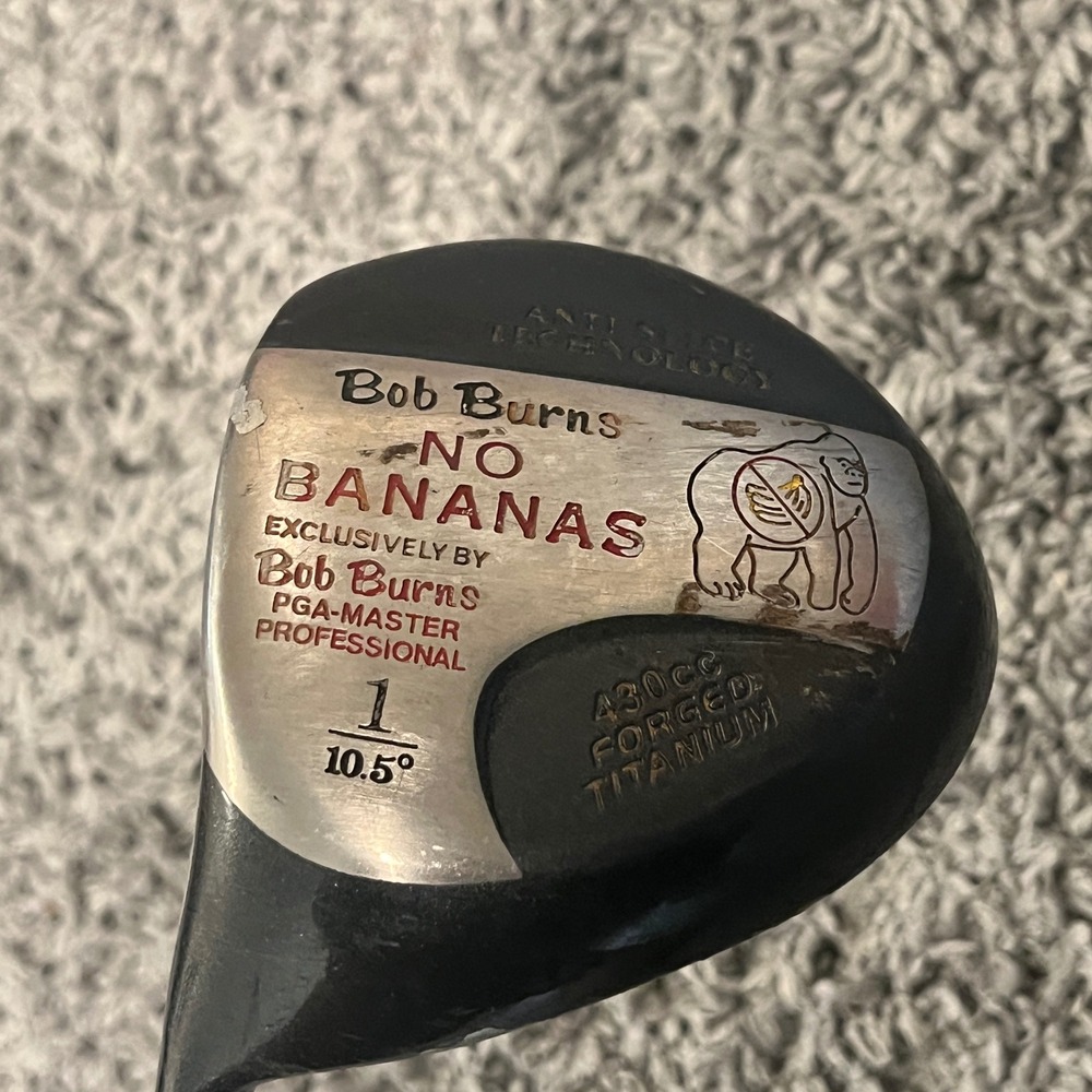 Bob Burns No Bananas 10.5 Driver 430cc Forged Titanium Anti-Slice Golf Club LH - Picture 2 of 11